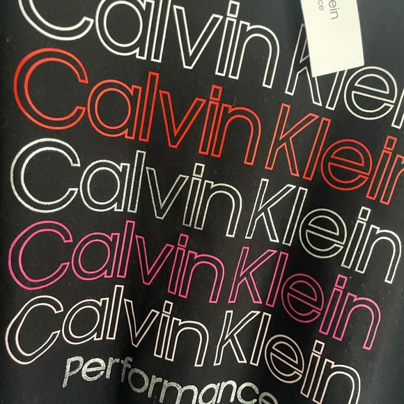 Calvin Klein Performance Black Crew Neck Pullover Sweatshirt NWT L - Picture 3 of 5